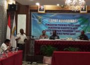Gubernur, Bupati dan Pimpinan PT Se-Papua Barat Rakor Bahas Kepulangan Mahasiswa Papua