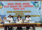 Diskominfo Hibahkan MDI/Videotron ke Pemda Biak