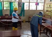 Dinas Pendidikan Lakukan Penyemprotan Desinfektan di Sekolah