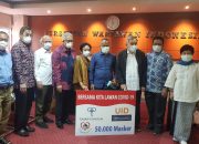 PWI Terima Sumbangan 50 Ribu Masker