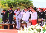 Gubernur Enembe Pimpin Upacara HUT RI 76