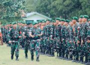 Pangdam Pimpin Penerimaan 900 Personel Satgas Pamwiltasrat