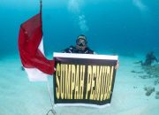 JWW Pimpin Upacara Hari Sumpah Pemuda di Bawah Laut, Ini Pesannya