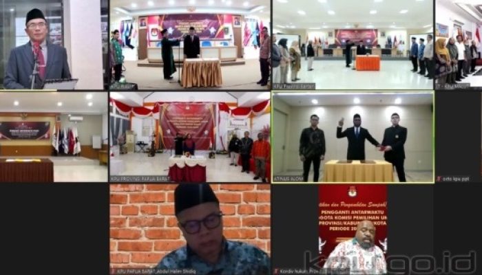 Ketua KPU Lantik PAW Anggota KPU Papua Barat dan Mimika