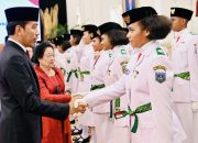 Presiden Kukuhkan 76 Anggota Paskibraka, Ini Nama Paskibraka Dari Tanah Papua,