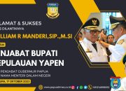 Gubernur Rumasukun Lantik Pj Bupati Yapen
