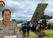 Pesawat Asian One Keluar Runway di Nduga