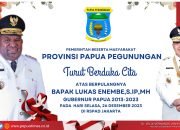 Pj Gubernur Wanggai: Penghormatan kepada Bapak Lukas Enembe, Bendera Merah Putih Dikibarkan Setengan Tiang di Papua Pegunungan