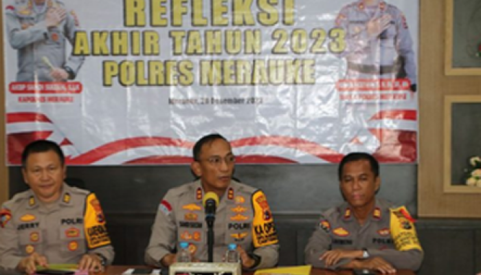 Refleksi Akhir Tahun 2023,  Polres Merauke: Jumlah Kasus Menurun