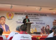 Ibadah Syukur KONI Papua Awali Program Kerja Tahun 2024