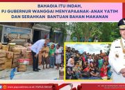 Gubernur Velix Sambangi Anak Yatim dan Serahkan Bantuan