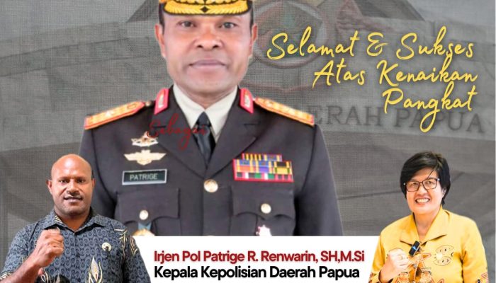 Selamat dan Sukses Irjen Pol Patrige R. Renwarin,S.H.,M.Si