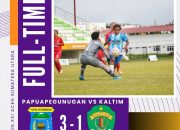PON XXI: Papua Pegunungan Tekuk Kaltim 3-1