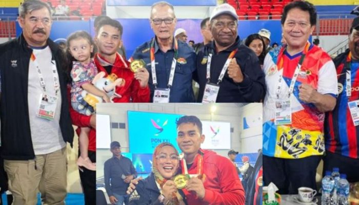 Keren,Lifter Ricko Saputra Sumbang Emas Papua Pertama dan Pecahkan Rekor di PON XXI