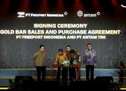 PT Freeport Indonesia dan ANTAM Tandatangani Perjanjian Jual Beli Emas