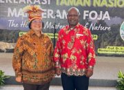 Bupati Yimin Weya Hadiri Deklarasi Taman Nasional Mamberamo Foja Jadi TN ke-57 di Indonesia