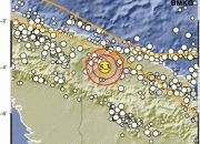 Gempa Tektonik M5.3 Landa Tenggara Keerom