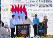 Presiden Prabowo Tinjau Produksi Logam Mulia di PTFI