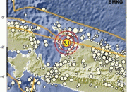 Yapen Kembali Dilanda Gempa Magnitudo 5.1