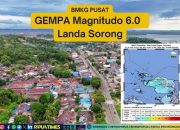 Gempa Magnitudo 6,0 Guncang Kota Sorong