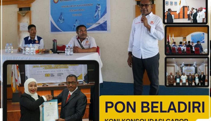PON Bela Diri Oktober 2025, KONI Papua Konsolidasi Cabor