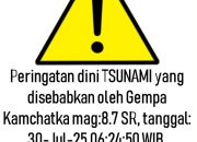 BMKG Akhiri Peringatan Tsunami di Papua, Maluku dan Sulut