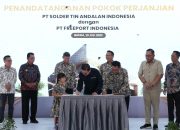 PT.Freeport dan PT.Stania Teken HoA Jual Beli Perak dan Timbal