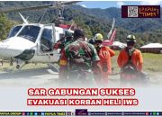4 Korban Heli PT Intan  Angkasa Telah Dievakuasi