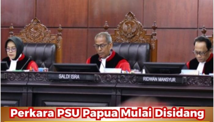 MK Gelar Sidang Sengketa PSU Papua, Penggelembungan Suara Diungkap