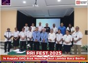 Lomba Baca Berita Kepala OPD dan GPM Warnai RRI Fest 2025 di Biak