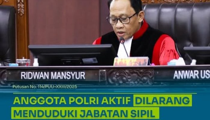 Anggota Polri Dilarang Duduki Jabatan Sipil