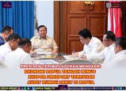 Presiden Prabowo Terima Laporan Mendagri