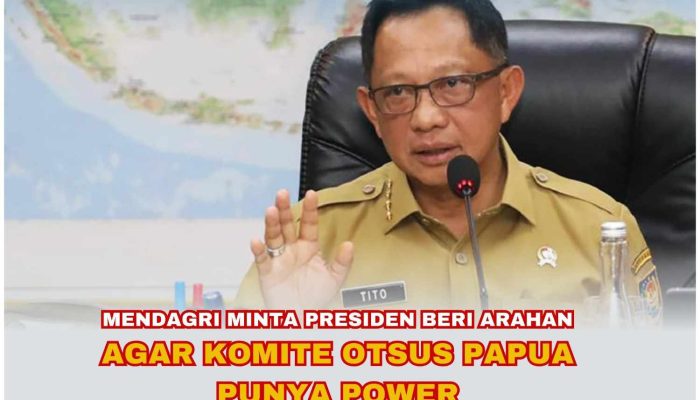 Mendagri Minta Presiden Beri Arahan untuk Komite Papua Bersama  Gubernur, Bupati Walikota dan KL