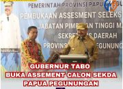 Gubernur John Tabo Buka Assement Seleksi Sekda Papua Pegunungan