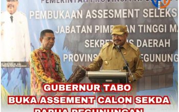 Gubernur John Tabo Buka Assement Seleksi Sekda Papua Pegunungan