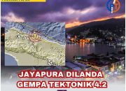 Kota Jayapura Dilanda Gempa Tektonik M4.2