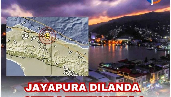 Kota Jayapura Dilanda Gempa Tektonik M4.2