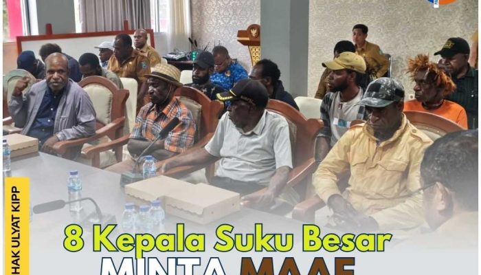 Delapan Kepala Suku Besar Bertemu Gubernur Papua Pegunungan