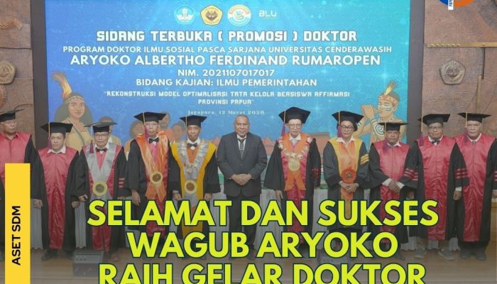 Wakil Gubernur Papua Raih Gelar Doktor