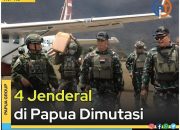Empat Jenderal TNI AD di Papua Dimutasi