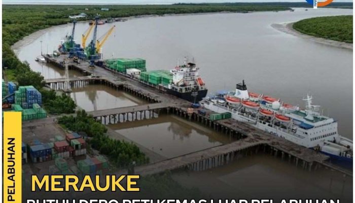 Merauke Butuh Depo Peti Kemas Luar Pelabuhan