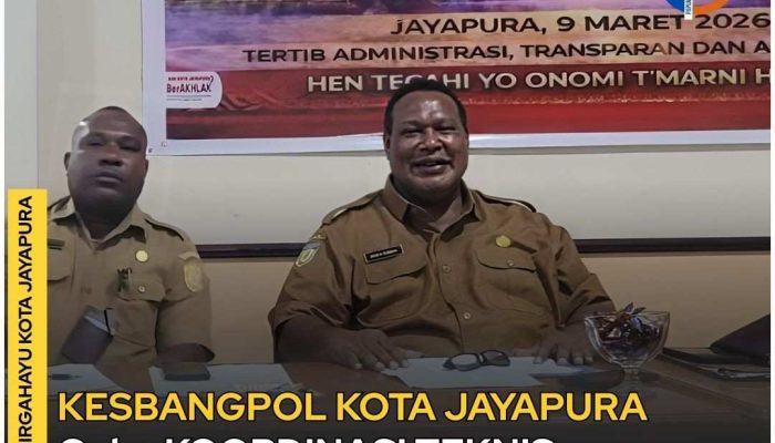 Kesbangpol Kota Jayapura Gelar Koordinasi Teknis Dana Hibah