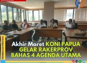 Akhir Maret, KONI Papua Gelar Rakerprov