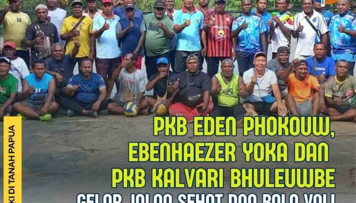 Tiga PKB GKI Gelar Jalan Sehat dan Bola Voli