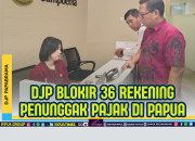 Tunggakan Rp17 M, Rekening 36 WP di Papua Diblokir