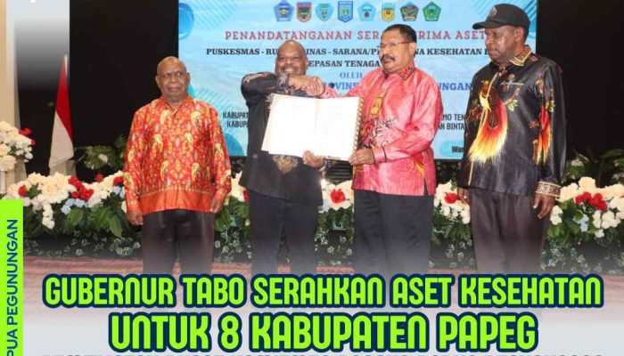 Gubernur John Tabo Serahkan Aset Kesehatan ke 8 Kabupaten
