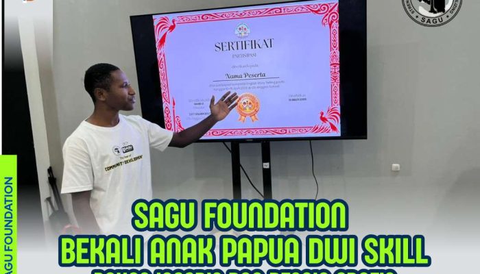 Keren, Sagu Foundation Bekali Anak Papua  Bahasa Inggris dan Desain Grafis