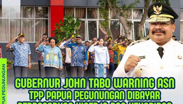 Gubernur John Tabo: TPP ASN Papua Pegunungan Dibayar Berdasarkan Kinerja