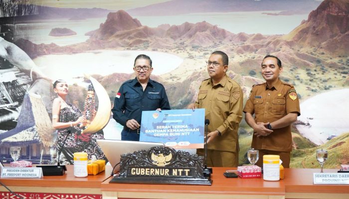Freeport Salurkan Bantuan Rp2,5 Miliar untuk Korban Gempa NTT