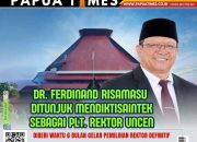 Resmi, Dr. Ferdinand Risamasu Plt Rektor Uncen